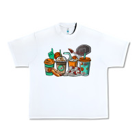 White Basketball coffee cups Urban Heavy Tee - NancyCooperArtShop