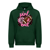 Forest Green pink out football Urban Hoodie - BarkalooDesign