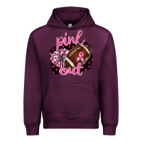 Mauve Wine pink out football Urban Hoodie - BarkalooDesign