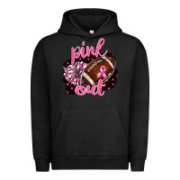 Pigment Black pink out football Urban Hoodie - BarkalooDesign