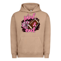 Pigment Burro pink out football Urban Hoodie - BarkalooDesign