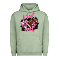 Pigment Oil Green pink out football Urban Hoodie - BarkalooDesign