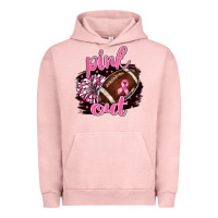 Pigment Salmon pink out football Urban Hoodie - BarkalooDesign