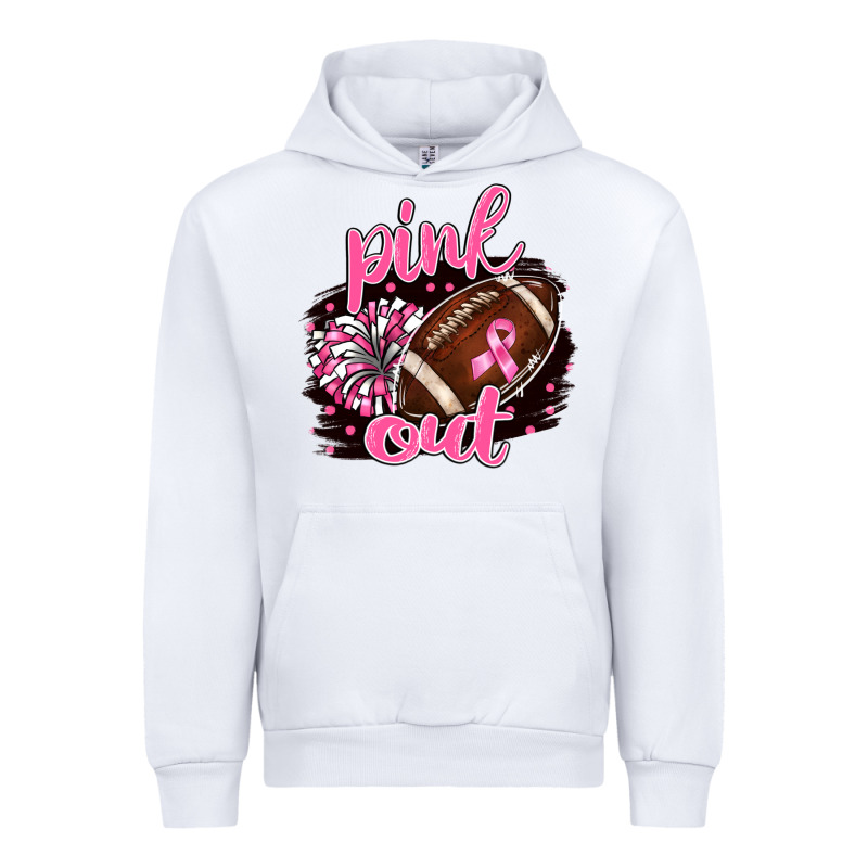 Pink Out Football Urban Hoodie by BarkalooDesign | Teevron