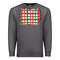Charcoal Heather Christmas Pattern Premium Sweatshirt - CowhideDigitalArt