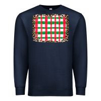 Navy Christmas Pattern Premium Sweatshirt - CowhideDigitalArt