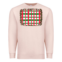 Pale Pink Christmas Pattern Premium Sweatshirt - CowhideDigitalArt