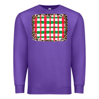 Purple Christmas Pattern Premium Sweatshirt - CowhideDigitalArt