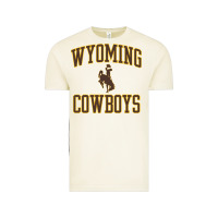 Wyoming Cowboys Men's Apparel Gameday Arch Over Cowboys Sweat Vintage Tee | Teevron