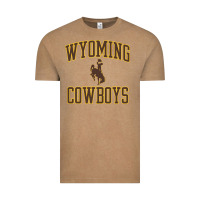 Vintage Coffee Wyoming Cowboys Men's Apparel Gameday Arch Over Cowboys Sweat Vintage Tee - longCreatives