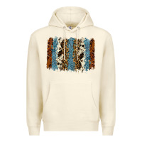 Sandshell tool leather leopard cowhide backround Premium Hoodie - RanaPortraitStore