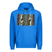 True Royal tool leather leopard cowhide backround Premium Hoodie - RanaPortraitStore