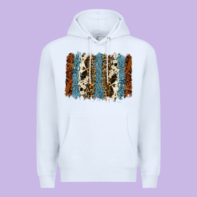 Tool Leather Leopard Cowhide Backround Premium Hoodie Designed By Ranaportraitstore