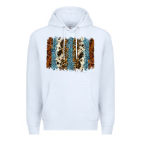 White tool leather leopard cowhide backround Premium Hoodie - RanaPortraitStore