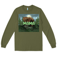 Army Green Mama bear tumbler Long Sleeve Tee - HowdyJamesFarm