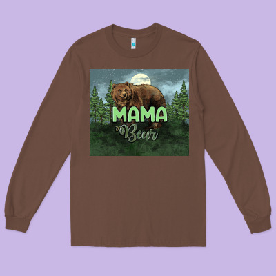 Mama Bear Tumbler Long Sleeve Tee Designed By Howdyjamesfarm