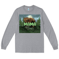 Heather Grey Mama bear tumbler Long Sleeve Tee - HowdyJamesFarm
