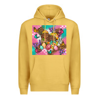 Antique Gold Easter Bunnies And Egg Tumbler Premium Hoodie - BundleAndBundleShop