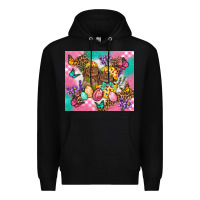 Black Easter Bunnies And Egg Tumbler Premium Hoodie - BundleAndBundleShop