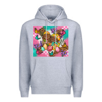 Heather Grey Easter Bunnies And Egg Tumbler Premium Hoodie - BundleAndBundleShop