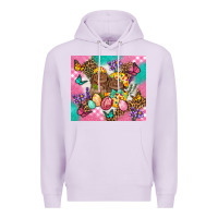 Lilac Easter Bunnies And Egg Tumbler Premium Hoodie - BundleAndBundleShop