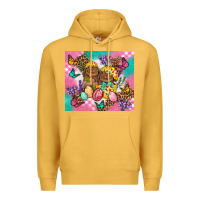 Mustard Easter Bunnies And Egg Tumbler Premium Hoodie - BundleAndBundleShop