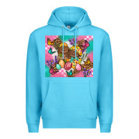 Ocean Blue Easter Bunnies And Egg Tumbler Premium Hoodie - BundleAndBundleShop
