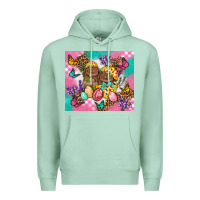 Seafoam Easter Bunnies And Egg Tumbler Premium Hoodie - BundleAndBundleShop