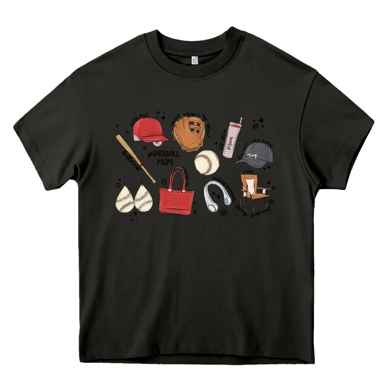 Baseball Mom Heavy Core Tee by MaliasSmallBusiness | Teevron
