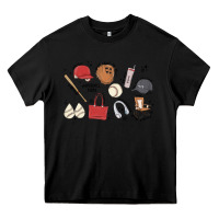 Black baseball mom Heavy Core Tee - MaliasSmallBusiness