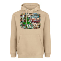 Mushroom merry Christmas tree western Heavyweight Hoodie - CowhideDigitalArt