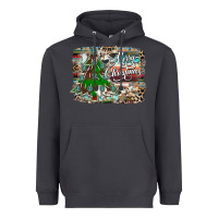 Smoke merry Christmas tree western Heavyweight Hoodie - CowhideDigitalArt