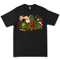 Black christmas  teacher Premium Tee - MaliasSmallBusiness