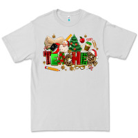 Dove Grey christmas  teacher Premium Tee - MaliasSmallBusiness