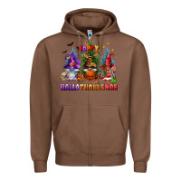 Chestnut happy hallothanksmas Zipper Hoodie - FaDigitalArtStudio