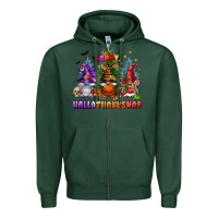 Sports Green happy hallothanksmas Zipper Hoodie - FaDigitalArtStudio