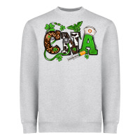 Heather Grey St. Patrick's Day CNA Heavyweight Sweatshirt - OliviaCreatesArt