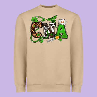 St. Patrick's Day Cna Heavyweight Sweatshirt Designed By Oliviacreatesart