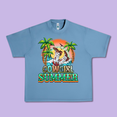 Cowgirl Summer Urban Heavy Tee Designed By Nancycooperartshop