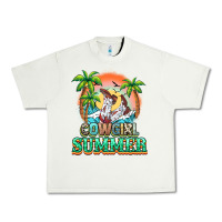 Pistachio Cowgirl summer Urban Heavy Tee - NancyCooperArtShop