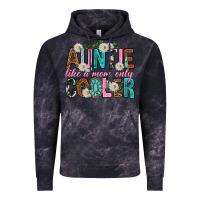 Cloud Black Auntie Like a Mom Only Cooler Vintage Hoodie - texasbilliewilder