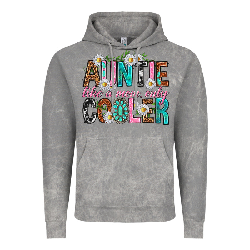Auntie Like A Mom Only Cooler Vintage Hoodie by texasbilliewilder | Teevron