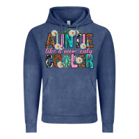 Vintage Denim Auntie Like a Mom Only Cooler Vintage Hoodie - texasbilliewilder