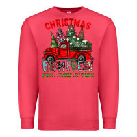 Cardinal christmas tree farm truck Premium Sweatshirt - CowhideDigitalArt