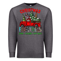 Charcoal Heather christmas tree farm truck Premium Sweatshirt - CowhideDigitalArt
