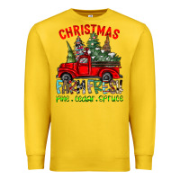 Lemon christmas tree farm truck Premium Sweatshirt - CowhideDigitalArt