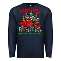 Navy christmas tree farm truck Premium Sweatshirt - CowhideDigitalArt