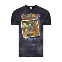 Cloud Black R.L. Stine Goosebumps Halloween Say Cheese And Die Vintage Tee - longCreatives