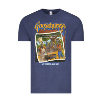 Vintage Denim R.L. Stine Goosebumps Halloween Say Cheese And Die Vintage Tee - longCreatives