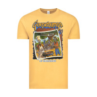 Vintage Mustard R.L. Stine Goosebumps Halloween Say Cheese And Die Vintage Tee - longCreatives